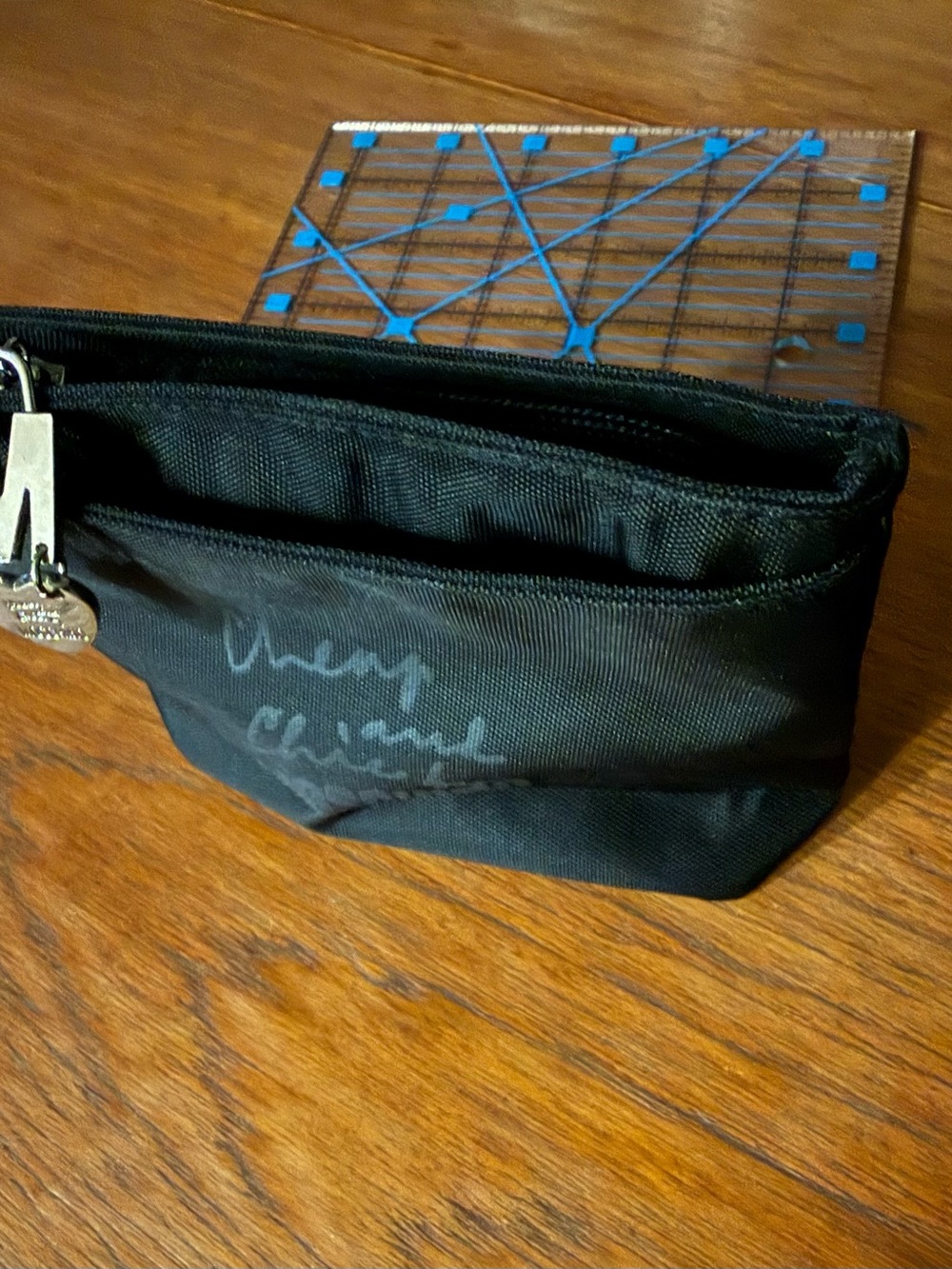 Moschino Vintage Black Nylon Pouch Bag EUC - Picture 4 of 4
